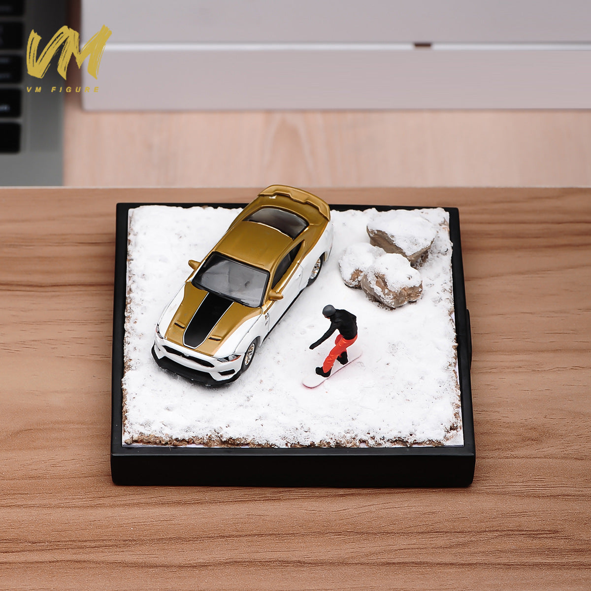 VM 1/64 Scale Snow Scene Diorama Base for Micro Photography
