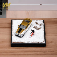 VM 1/64 Scale Snow Scene Diorama Base for Micro Photography