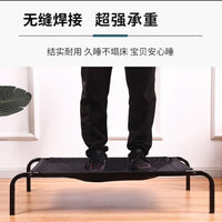 Elevated Dog Bed with Removable Washable Mesh, Heavy-Duty Raised Cot for All-Season Use