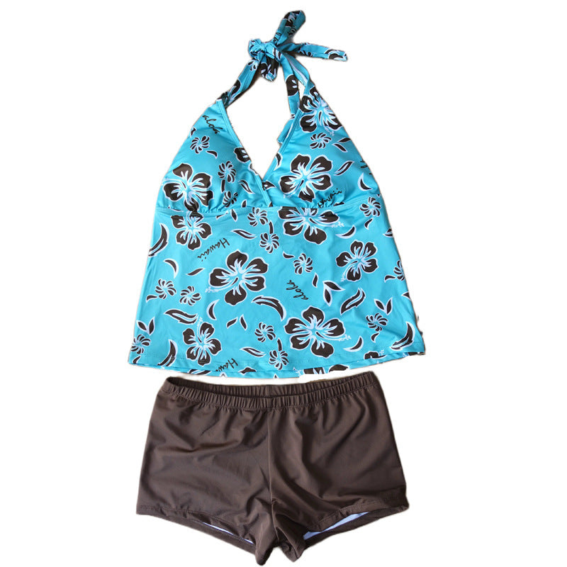 Women's Backless Printed Two-Piece Swimsuit