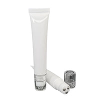 20g/20ml Empty Roller Ball Tube for Eye Cream & Serum, Refillable Soft Squeeze Cosmetic Container