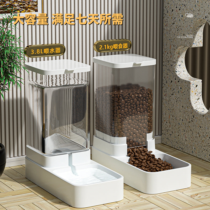 Automatic Pet Feeder and Water Dispenser Set for Cats and Dogs