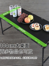 IGT Tactical Folding Camping Table - High Carbon Steel, Lightweight & Portable for Outdoor Picnic