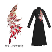 Embroidered Phoenix Applique for Cheongsam and Hanfu