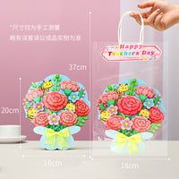 DIY Teacher's Day Flower Bouquet Greeting Card Kit for Kids