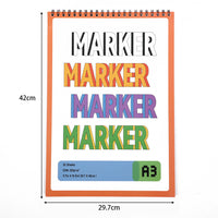 Sketchbook Spiral Bound Art Drawing Pad for Artists Students A3 A4 A5