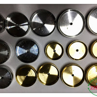 Watch Case Press Dies for Watch Repair Tool Kit, Copper/Aluminum Watch Back Closer Dies