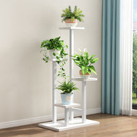 Multi-Tiered Plant Stand for Indoor/Outdoor Use, Metal Frame with Storage Shelves for Potted Plants, Succulents, and Greenery