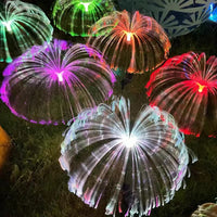 Solar Powered Jellyfish Fiber Optic Color Changing Tent & Garden Decorative Light