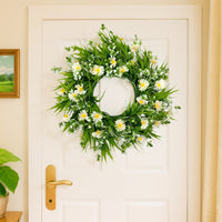 Artificial Daisy Wreath for Autumn & Holiday Decor