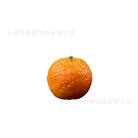 Car Dashboard Fruit Ornaments - Apple, Orange, Lychee Figurines for Console Decoration