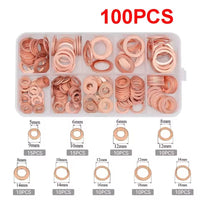 Copper Washer Assortment Kit M5-M14 for Plumbing and Automotive Repairs