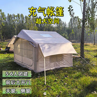 Inflatable Automatic Pop-Up Tent for Outdoor Camping, Waterproof & Windproof, 4-8 Person