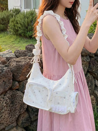 2026 New Japanese Star Print Ita Bag Large Capacity Transparent Display Window Shoulder Crossbody Bag for Students