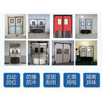 Stainless Steel Double-Acting Impact Traffic Door for Cold Storage & Cleanrooms