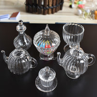 1:12 Dollhouse Miniature Glass Teapot and Coffee Cup Set