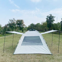 Large 3-4 Person Pop-Up Camping Tent with Double Doors and Windows, Waterproof for Outdoor Events