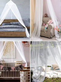 Portable Dome Mosquito Net for Indoor/Outdoor Use - Hammock, Lounger, Crib, Single/Twin Bed