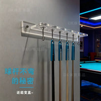 Billiard Cue Wall Mount Rack - Acrylic Pool Cue Holder for Clubs and Home