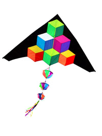 Weifang Baite Kite Step-by-Step High Kite with Resin Rod and Umbrella Cloth, Stable and Easy to Fly Large Player Kite