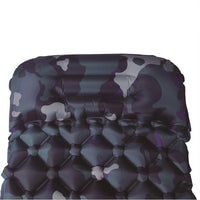 TPU Inflatable Camping Sleeping Pad with Pillow, Lightweight Moisture-proof Single Beach Mat