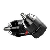 Ratchet Self-Locking Drill Chuck for Electric Wrenches, 0.8-13mm Keyless Chuck with Adapter