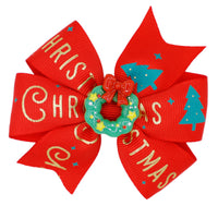 Christmas Santa Claus Reindeer Pet Hair Clips for Dogs and Cats, Festive Hair Accessories for Children