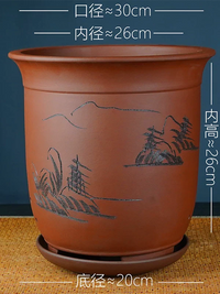 Breathable Zisha Clay Orchid Pot for Indoor Plants and Trees
