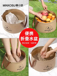 Folding Portable Basin, Large Disposable Travel Camping Bucket, Laundry and Foot Soaking Bag, Vegetable Washing Basin