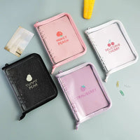 A5/A6 Glitter Transparent Zipper Binder for Notebooks, Photo Albums, and K-Pop Photocards