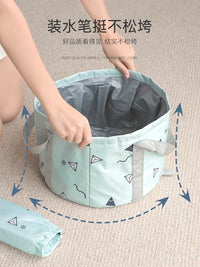 Portable Foldable Basin for Travel, Foot Soaking, Laundry, and Face Washing - 25L Capacity