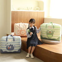 Cartoon Kids Quilt Storage Bag Large Capacity Clothes Organizer for Kindergarten Students