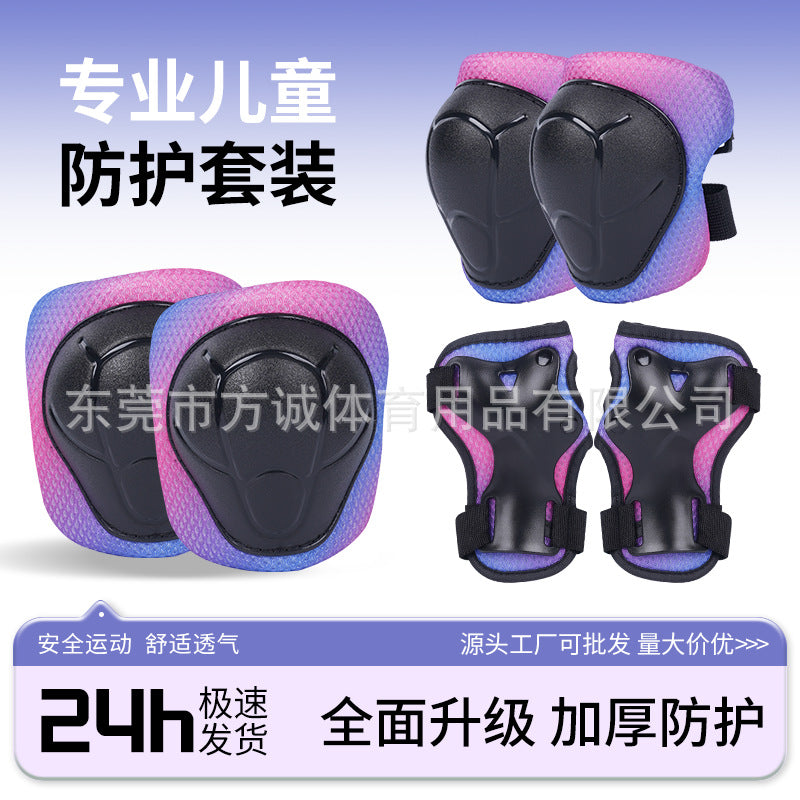 Unisex Skateboard Scooter Protective Gear Set for Knees, Elbows, and Palms