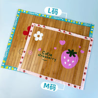 Pet Bamboo Cooling Mat for Cats, Dogs, Rabbits, Chinchillas, and Guinea Pigs