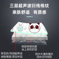 Ultrasonic Picnic Blanket Thickened Camping Mat Cartoon Panda Kitten Beach Outdoor Moisture-proof Pad