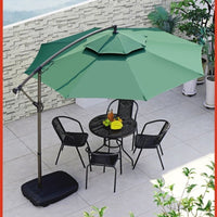 Outdoor Patio Umbrella with Center Pole, Large Sunshade for Garden, Commercial Use