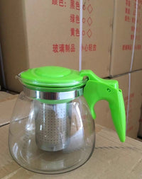 Glass Teapot with Infuser and Warming Base, Borosilicate Glass Tea Maker for Loose Leaf and Blooming Tea