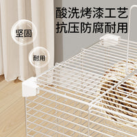 Large Luxury Bird Cage for Parrots and Cockatiels, Multi-Season Universal Ecological Horizontal Wire Cage