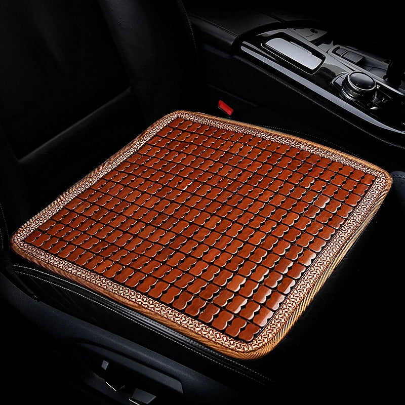 Forklift Seat Cushion Bamboo Mat Breathable Summer Pad for Engineering Vehicles