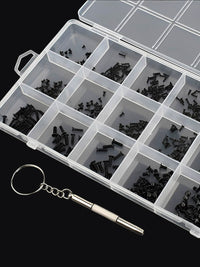 Guwanji Precision Micro Screw Assortment Kit for Electronics, Eyeglasses, Watches, and Laptops