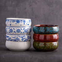 Ceramic Tea Wash Bowl for Kung Fu Tea Ceremony, Large Water Basin for Tea Utensils