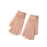 Winter Warm Knitted Full Finger Gloves for Outdoor Cycling and Students