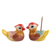 Cartoon Mandarin Duck Ceramic Incense Holder for Home Decor