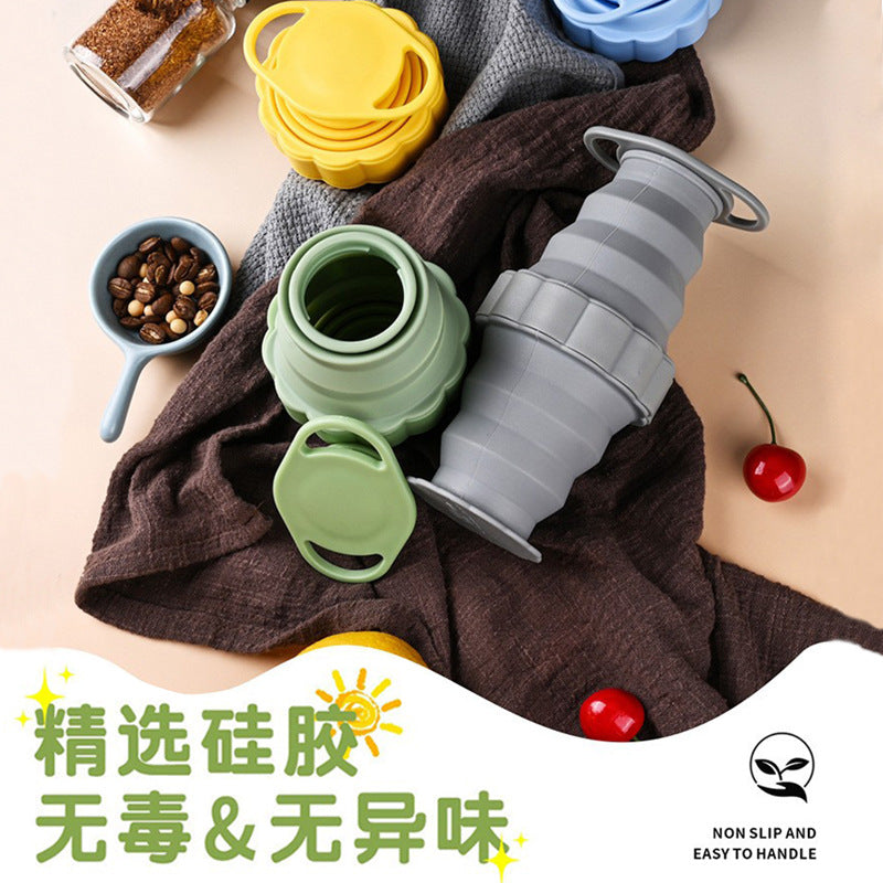 Collapsible Silicone Water Bottle for Travel and Sports, Portable and Expandable