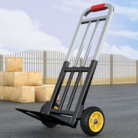 Foldable Portable Luggage Cart with Silent Wheels for Home and Cargo Transport