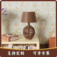 Miniature Hollow-Out Dollhouse Table Lamp Model for DIY Home Decor