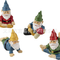 Drunken Dwarf Miniature Figurines for Micro Landscape Decor