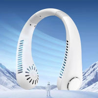 Portable USB Neck Fan with Digital Display, Adjustable Speed, and Long-Lasting Battery