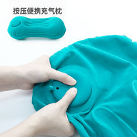 Inflatable Travel Pillow Set with Lumbar Support for Neck and Waist, Portable Folding Design for Office Naps and Outdoor Use