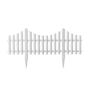 Decorative White Plastic Garden Fence Panels for Landscaping and Outdoor Enclosures